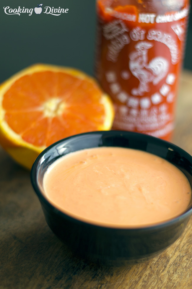 Orange Sriracha Mayonnaise - Cooking Divine
