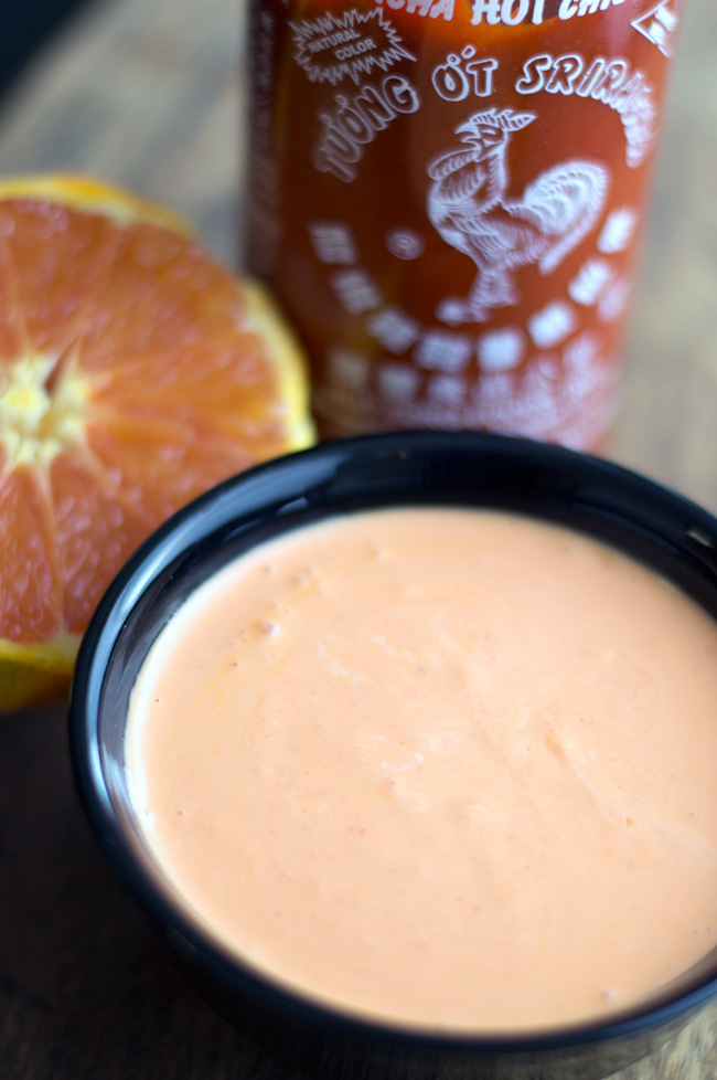 Orange Sriracha Mayonnaise - Cooking Divine
