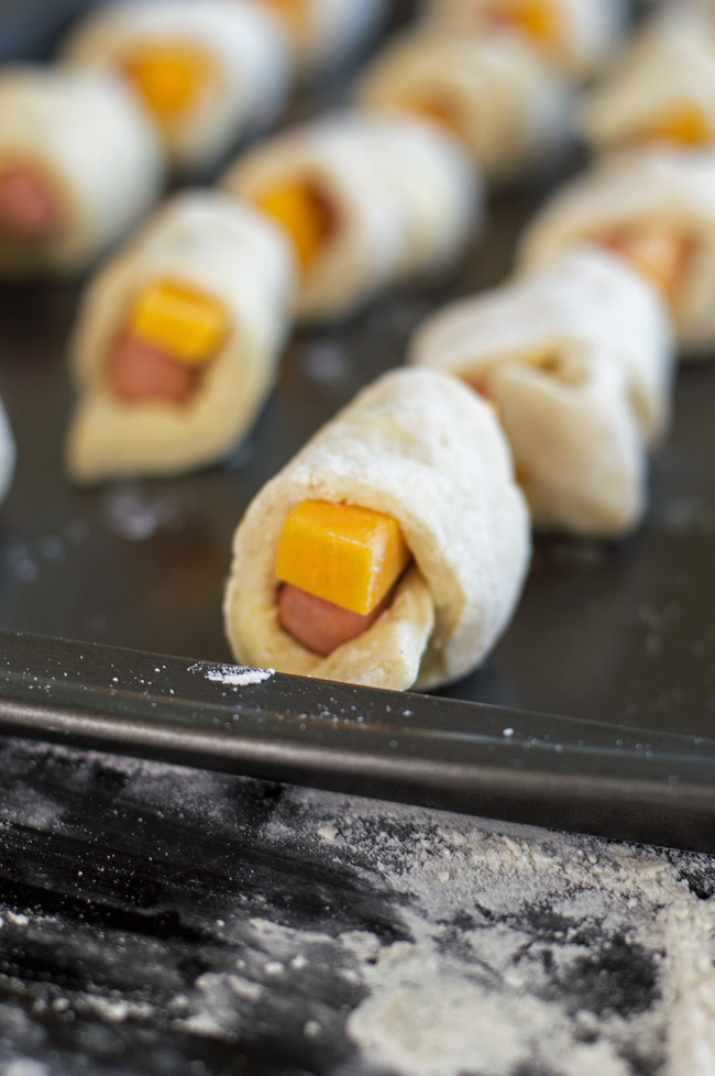 Baking Homemade Pigs in a Blanket