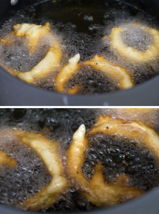 Frying IPA Onion Rings