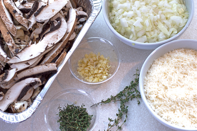 Wild Mushroom Lasagna Ingredients