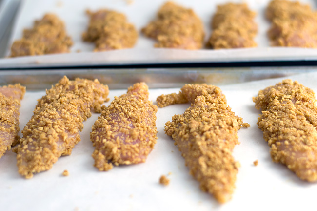 Preparing-Graham-Cracker-Chicken-Fingers