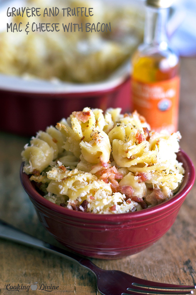 White Truffle Gruyère Mac & Cheese with Bacon