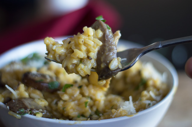 Eating-Musroom-Risotto