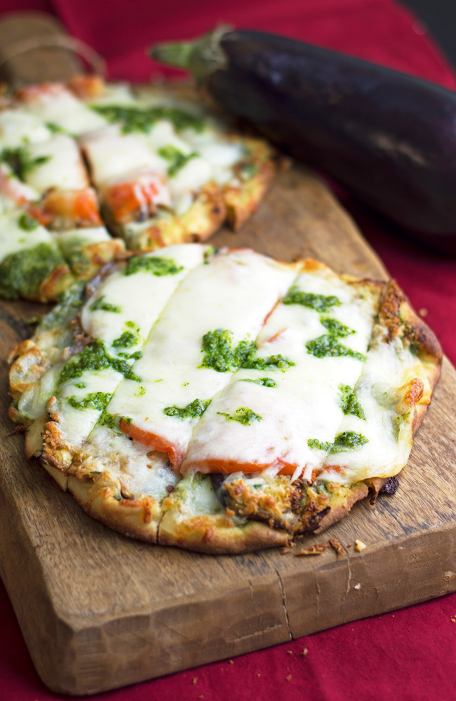 Pesto-Eggplant-Flatbread