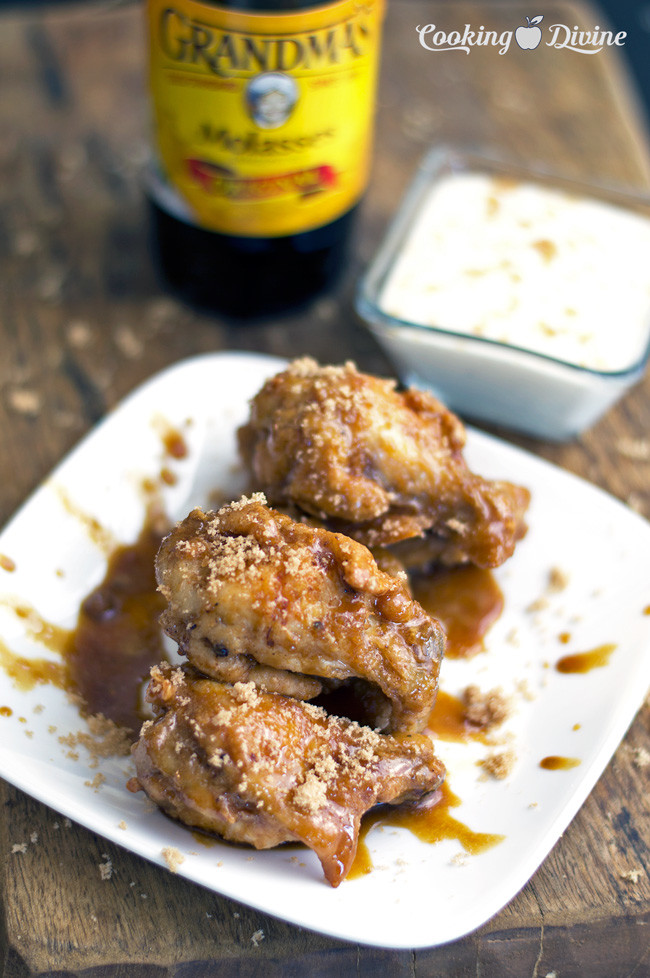 Brown Sugar & Molasses Chicken Wings