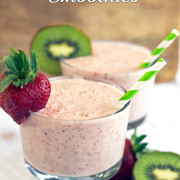 Kiwi-Strawberry-Smoothies