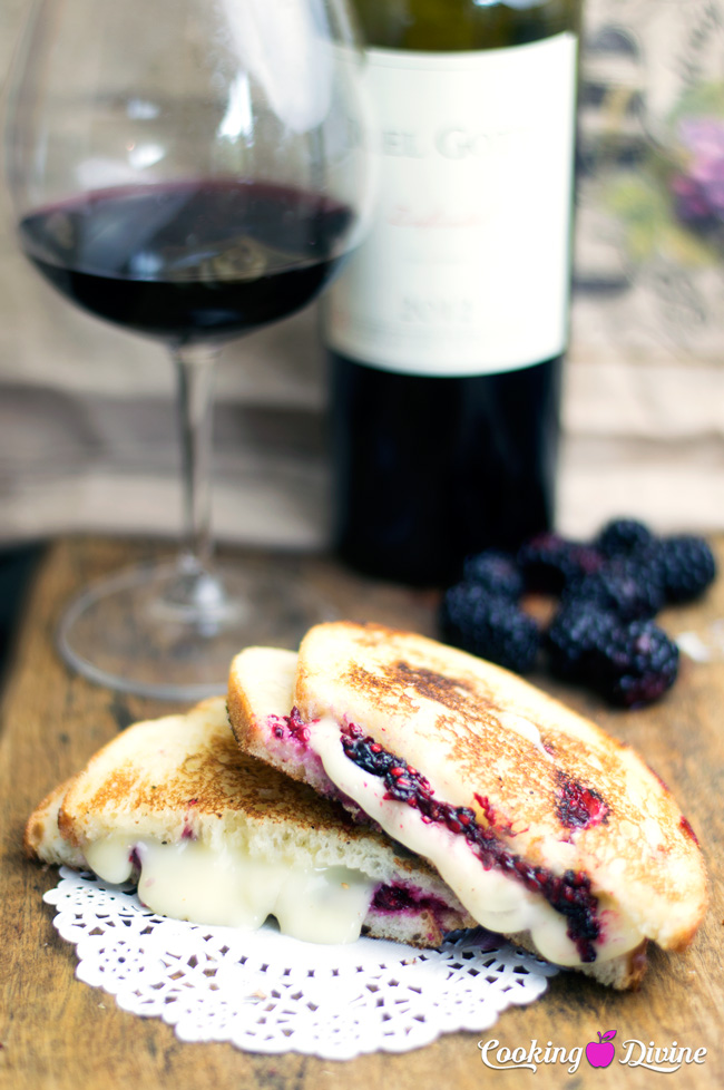 Blackberry and Brie Grilled Cheese Sandwich