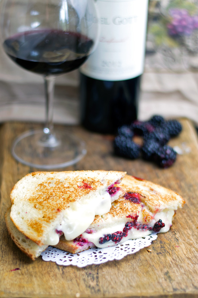 Blackberry and Brie Grilled Cheese