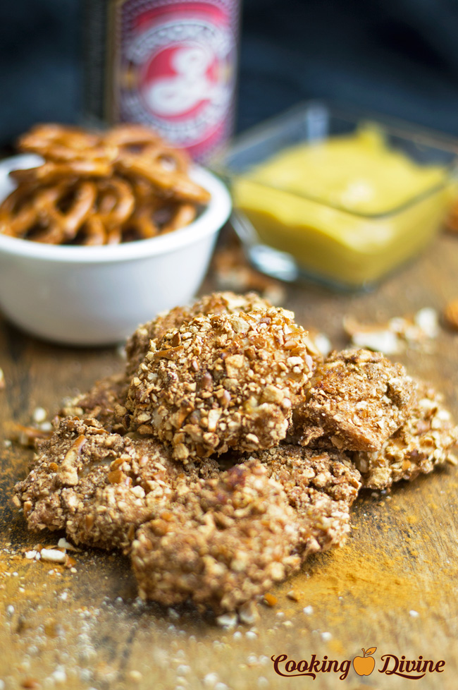 Cinnamon and Sugar Pretzel Chicken Bites