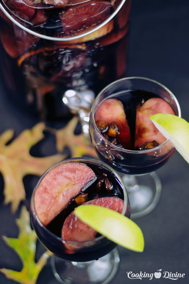 Autumn Clove Spiced Red Wine Sangria