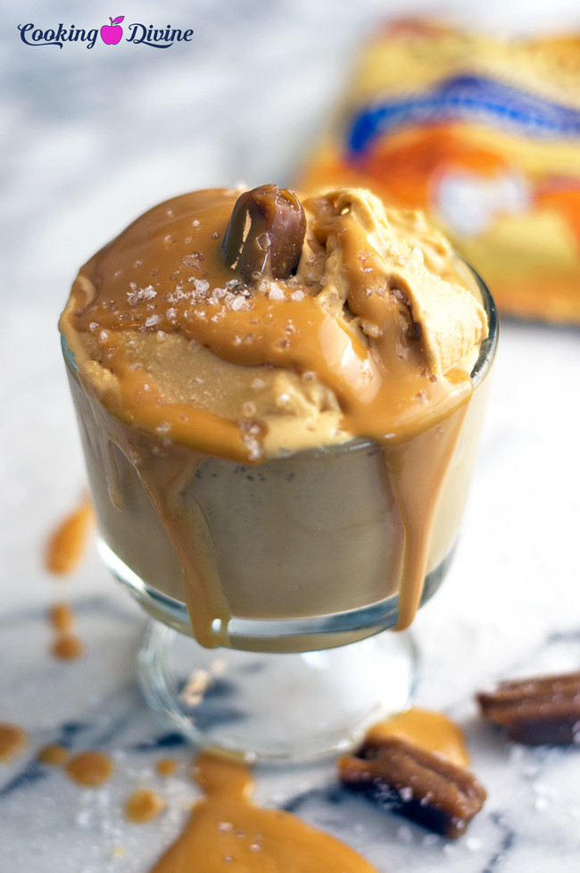 Decadent Sea Salt and Caramel Ice Cream Cooking Divine