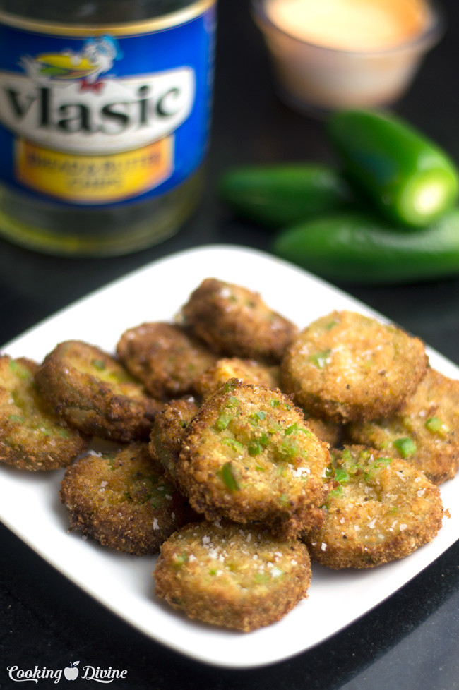 Spicy Jalapeno Deep Fried Pickles - CookingDivine.comFacebookInstagramPinterestTwitter-image