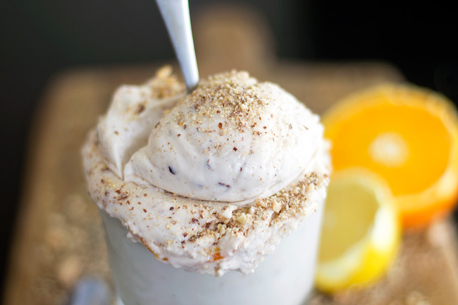 Panforte Ice Cream with Candied Citrus